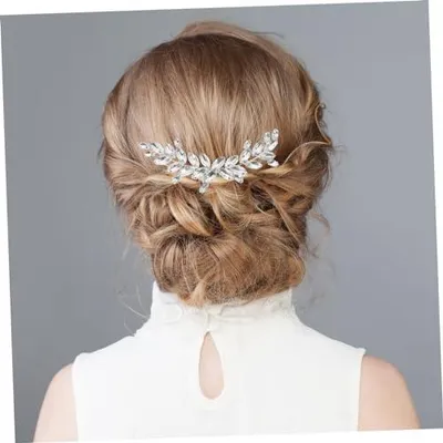 Produktbild von Silberner Braut Haarkamm mit Funkelnden Strasssteinen Handgefertigtes Robustes Hochzeits Haaraccessoire für Damen Dekorativer Haarschmuck für Besondere Anlässe Wie Hochzeit Party