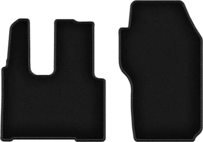 Immagine prodotto di Tappetini in velluto per Mercedes Actros MP4 (0, autocarro senza sedili pneumatici) neri, set 2 pz, con fissaggi