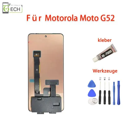 Produktbild von Für Motorola Moto G52 / G82 / G71S LCD Display Touchscreen Werkzeuge + Kleber