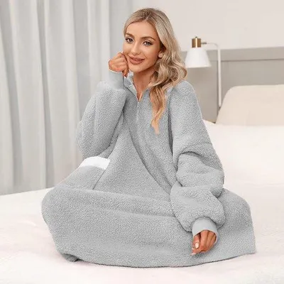 Produktbild von Famanu Hoodie Oversized Fleece mit Kapuze - Uni