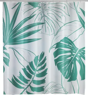 Obrázok produktu pre WENKO Sprchový záves Vane vrátane krúžkov 180x200 cm Záves BRASIL Brasil Green