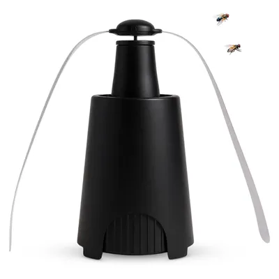 Obrázok produktu pre Ventilátor na muchy 26 cm v čiernej farbe - ventilátor na hmyz + muchy