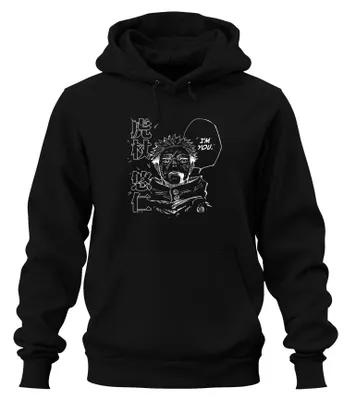 Obrázok produktu pre I'M YOU Itadori Yuji Jujutsu Kaisen Manga Black White Gift Uni mikina s kapucňou, čierna, M