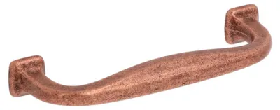 Immagine prodotto di Maniglia per mobili in zamak, distanza tra i fori di 96 mm, finitura in ottone anticato rustico