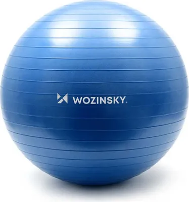 Zdjęcie produktu dla Piłka fitness Wozinsky, 65 cm, niebieska
