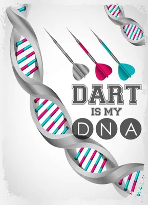 Produktbild von vianmo Holzschild 40x30 cm Sportart Dart is my DNA Sport Hobby