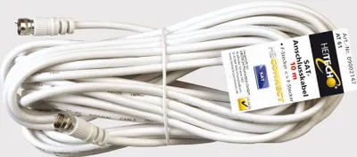 Produktbild von Sat-Anschlusskabel, Antennenkabel, Koaxialkabel, 5m Länge, F-Stecker - F-Stecker