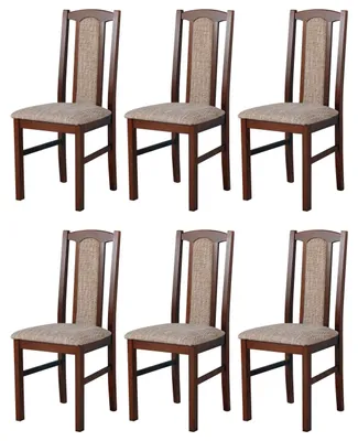 Image de ESSZIMMERSTUHL - Lot de 6 chaises Bos 7, noyer, modèle Berlin, neuf