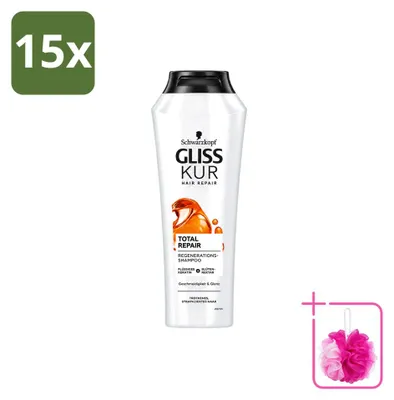 Zdjęcie produktu dla 15 sztuk szamponu Schwarzkopf Gliss Kur Oil Nutritive, pojemność 250 ml, zestaw ekonomiczny