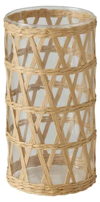 Produktbild von Boltze Home Vase Favro Glas Seegras ø11xh20cm