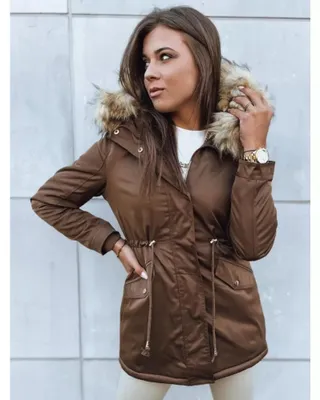 Productafbeelding van Dstreet dameswinterjas Vixen, bruin, maat M