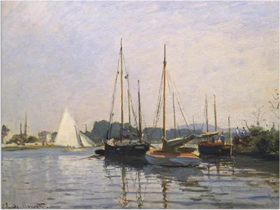 Produktbild von ARTland Wandbild Alu für Innen & Outdoor Segelboote in Argenteuil. Gegen 1872/73 Größe: 40x30 cm