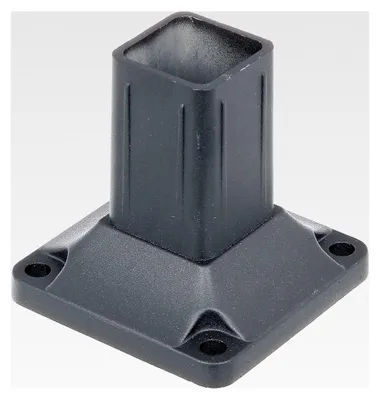Produktbild von Pfostenträger für Zaunpfosten aus Aluminium, anthrazit kunststoffbeschichtet