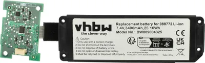 Produktbild von vhbw Akku Ersatz für für Lautsprecher Boxen Speaker (Akku - Kapazität in mAh mAh, Akku - Elektrische Spannung in V V, Li-Ion)