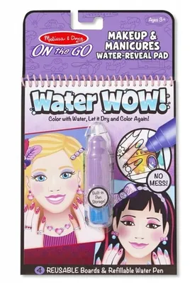 Image de Melissa & Doug Livre de coloriage avec eau Water Wow Maquillage et manucure