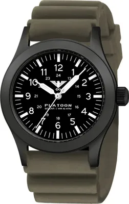 Produktbild von KHS - KHS.PLABSS.DSGO - Armbanduhr - Herren - Solar - PLATOON Black Steel Solar