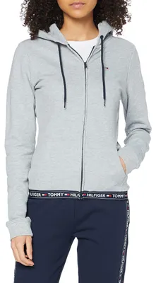 Produktbild von Tommy Hilfiger Damen Schlafanzugoberteil, Entspannt, Polyester, Grey Heather, M