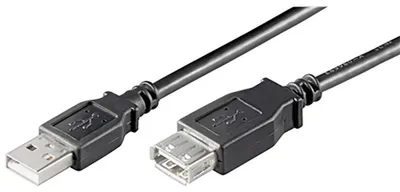 Zdjęcie produktu dla Goobay 93600, 3 m, USB A, USB A, USB 2.0, 0,48 Gbit/s, Czarny