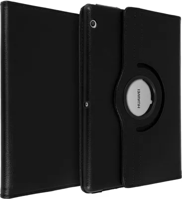Produktbild von Avizar, Hülle mit 360° drehbarer Halterung und Standfunktion für Huawei MediaPad T3 10'', Schwarz