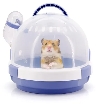 Productafbeelding van Draagbare Hamster Transportkooi met Waterfles