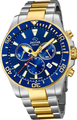 Produktbild von Jaguar Edelstahl Herren Uhr Chronograph Sport silber gold Executive D2UJ862/1
