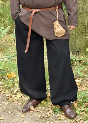 Produktbild von Weite Mittelalter-Hose Hermann, schwarz - Wikingerhose Mittelalterhose Kostüm Ritter Verkleidung Größe: L