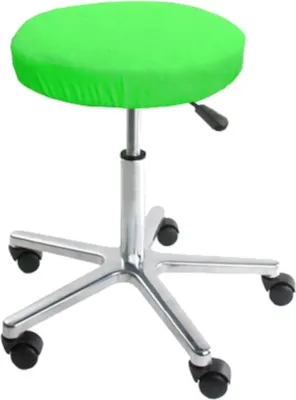 Produktbild von Hockerbezug rund : Farbe Frottee - Apfelgrün, Größe - Ø 28-35 cm