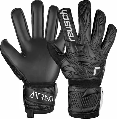 Produktbild von Reusch Attrakt Solid Torwart-Fußballhandschuhe, schwarz, groß. 10