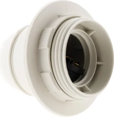 Image de Douille E27 filete polyester blanc