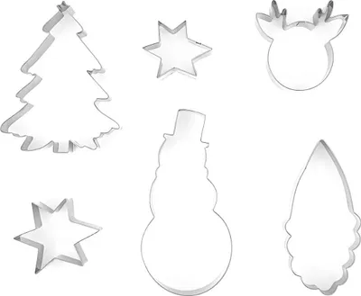 Produktbild von 6 Ausstechformen Christmas-Set