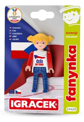 Obrázok produktu pre Igráček Fanynka - figurka s vlajkou