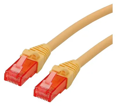 Productafbeelding van ROLINE Patchkabel Cat.6 UTP, componentniveau, LSOH, geel, 1,5 meter