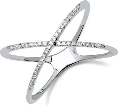 Produktbild von X-Ring 585er Weißgold Diamanten (Größe: 54mm)