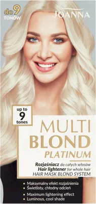 Zdjęcie produktu dla Joanna Rozjaśniacz Do Włosów Multi Blond Platinum Do 9 Tonów