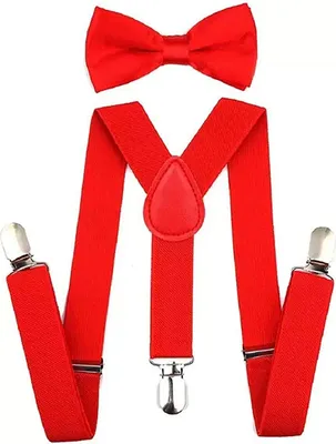Produktbild von Hosenträger und Fliege Set,Verstellbar Fliege für Männer,Elegant Accessoire,HosenTräger für Hochzeiten und Geschäftsveranstaltungen