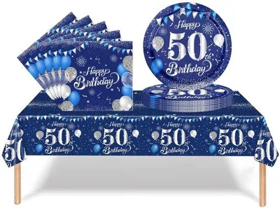 Immagine prodotto di Set per feste di compleanno - Ideale per il 50° compleanno - 28x22x2,5 cm