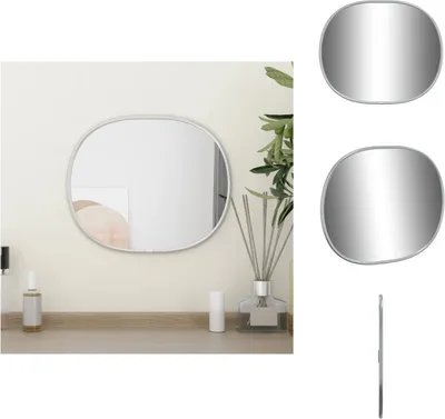 Obrázok produktu pre vidaXL Nástenné zrkadlo strieborné 30x25 cm - Zrkadlo