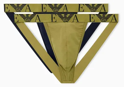 Obrázok produktu pre Pánske slipky Emporio Armani Bold Monogram, dvojbalenie, modrá farba