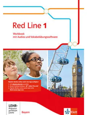 Image de Red Line 1. Ausgabe Bayern: Workbook mit Audios und Vokabelübungssoftware Klasse 5 (Red Line. Ausgabe für Bayern ab 2017)