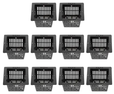 Produktbild von Quadratische Hydrokulturtöpfe, 10 Stück, 5,7 x 5,7 x 3,7 cm, für Aquaponik und Gewächshäuser