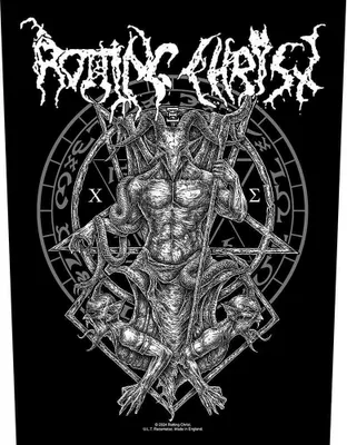 Immagine prodotto di Rotting Christ - Toppa "Hellenic Black Metal" RO10596 (Taglia unica) (Nero/Bianco)