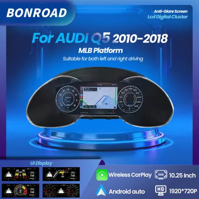 Imagen del producto de Panel de instrumentos digital de 10.25 pulgadas, compatible con Audi Q5 de 2012 a 2018