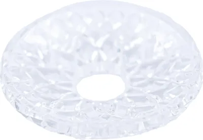 Produktbild von Glas-Kerzenmanschette, Lüsterschale Kristallglas für Kerzen bis Ø 25 mm