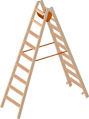 Obrázok produktu pre Layher Holzstehleiter mit Stufen 1020 2 x 9 Sprossen