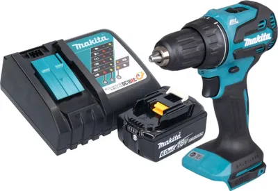 Zdjęcie produktu dla Makita DDF 490 RG1 akumulatorowa wiertarko-wkrętarka 18 V 65 Nm 1/2" bezszczotkowa + 1x akumulator 6,0 Ah + ładowarka
