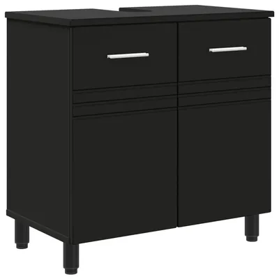 Produktbild von vidaXL Waschtisch Schwarz 60 x 35 x 60 cm Holzwerkstoff
