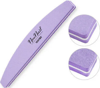 Produktbild von NeoNail 168 Polierfeile 100/180 violett MANIKÜRE