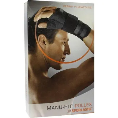 Obrázok produktu pre Manu-Hit Pollex ortéza ľavá veľkosť L 07640 čierna 1 ks