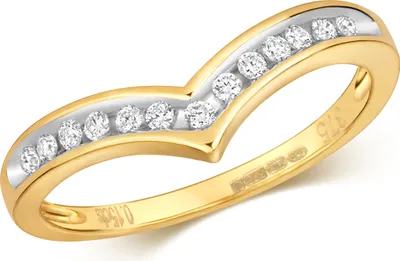 Produktbild von Funkelndes Feuer 9 Karat (375) Gold Damen - Diamant Wünschelrute Ring Brillant-Schliff 0.15 Karat H - PK1, 50 (15.9); TRS317869KYRSK