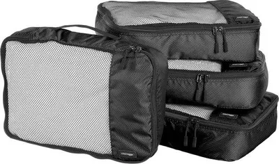 Produktbild von Famanu Kofferorganizer Set - Große Kleidungsbeutel Schwarz Medium